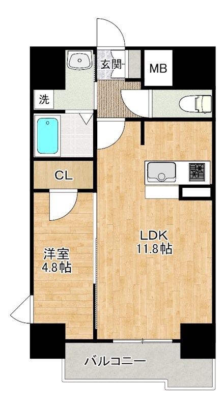 仮称）白銀マンション 301号室 間取り