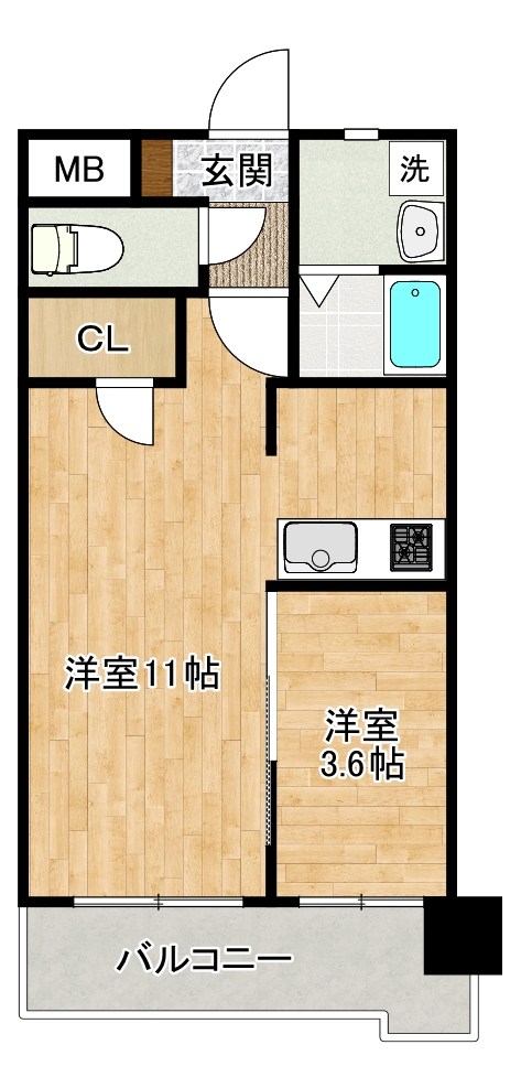 仮称）白銀マンション 403号室 間取り