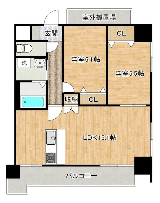仮称）白銀マンション 207号室 間取り