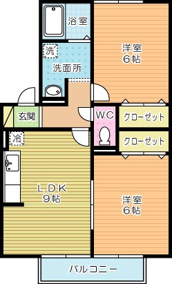 メゾン山内 202号室 間取り