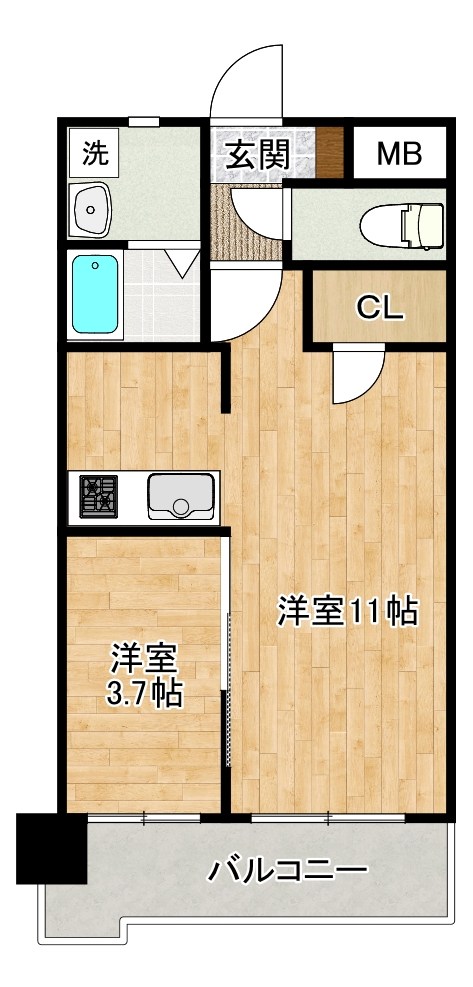 仮称）白銀マンション 1002号室 間取り
