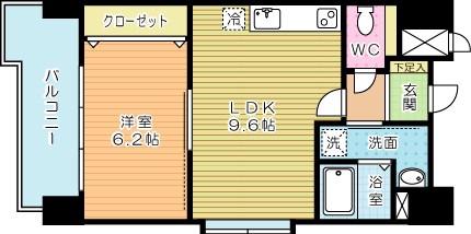 竪町センタービル 901号室 間取り