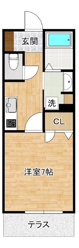 CARO（カロ） 102号室 間取り