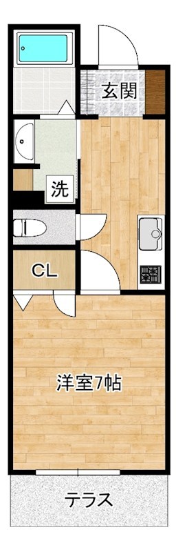CARO（カロ） 103号室 間取り
