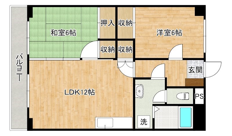 オアシス霧ヶ丘Ⅱ 804号室 間取り