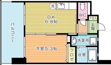 Ｆｅｌｔ１２７(フェルト127)  506号室 間取り