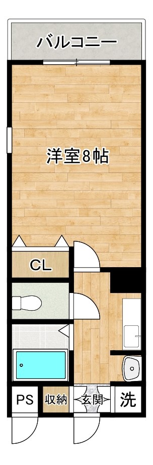 １９－Ｃｕｂｅ 301号室 間取り