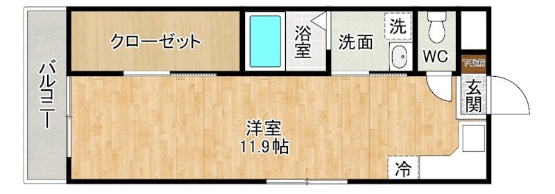 寿山ビル 206号室 間取り