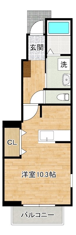 ベルニーニ 101号室 間取り