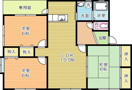 アンフィニ企救丘  101号室 間取り