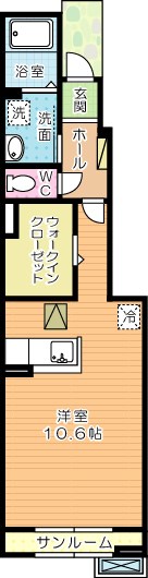 グランツⅡ 103号室 間取り