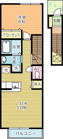 グランデフィＢ 203号室 間取り