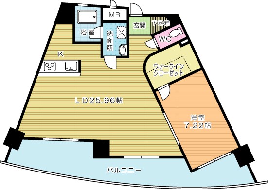 ＢＲＩＳ中井（ブリス中井） 802号室 間取り