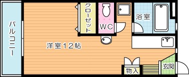 シャトーＭｏＲｉⅢ 202号室 間取り