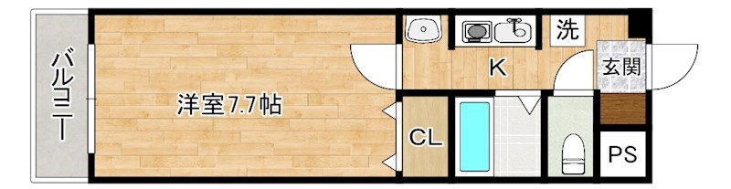 メグミハウス 302号室 間取り