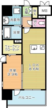デザイナーズ　ざ・片野 806号室 間取り