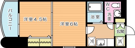 ロイヤルキャッスル 601号室 間取り