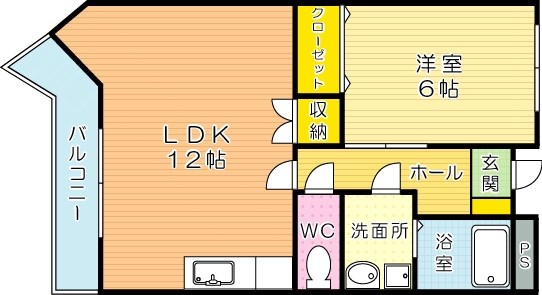 スタンフォード 504号室 間取り
