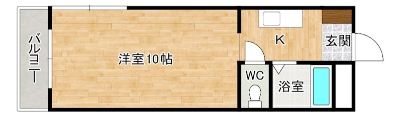 レジデンス馬借 206号室 間取り