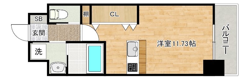 アクシオ北九州Ⅲ  203号室 間取り