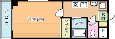 オークハイム 303号室 間取り