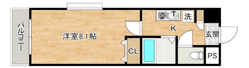 エルム白銀 201号室 間取り