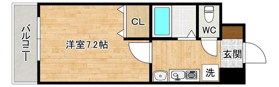 カサデカンティーナ 202号室 間取り
