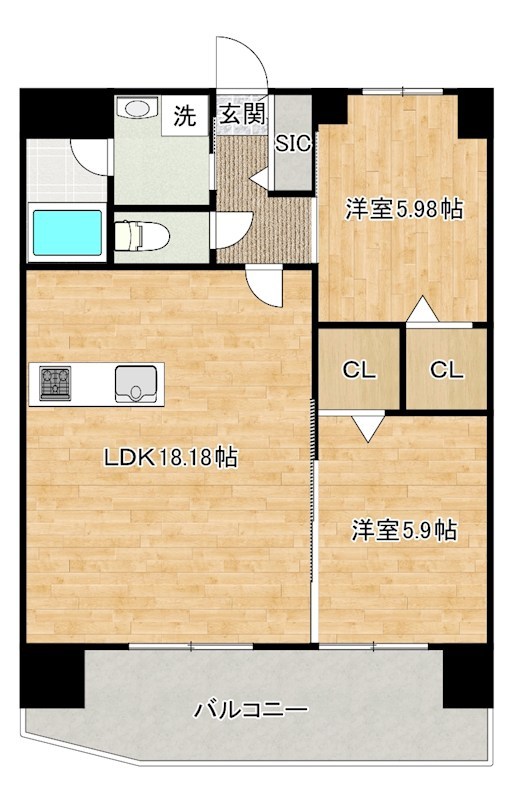 プレジデンス　ざ　三萩野 1501号室 間取り