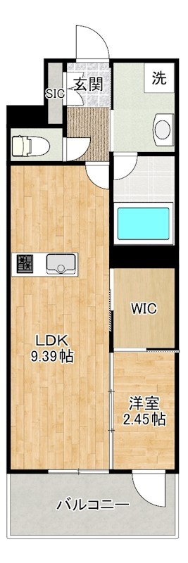 プレジデンス　ざ　三萩野 205号室 間取り