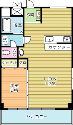 第３住友ビル 602号室 間取り