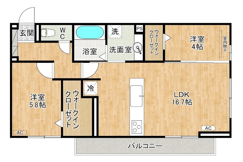 アピアランス中井 302号室 間取り
