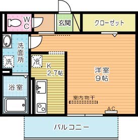 エルカーサ門司駅前 202号室 間取り