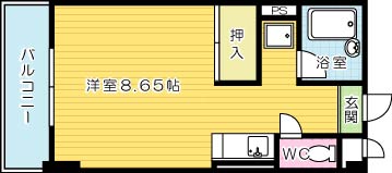 メゾン東武三萩野 705号室 間取り