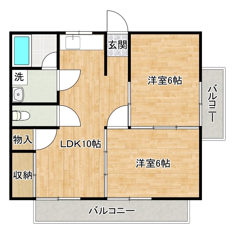 ベスト興産ビル  701号室 間取り