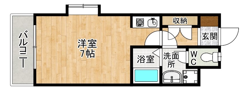 Ｏｌｉｖｅ三萩野（オリーブ三萩野） 101号室 間取り