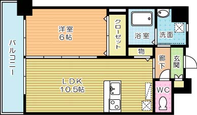 フェルト716 502号室 間取り