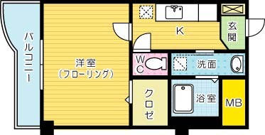 ボニート到津  402号室 間取り