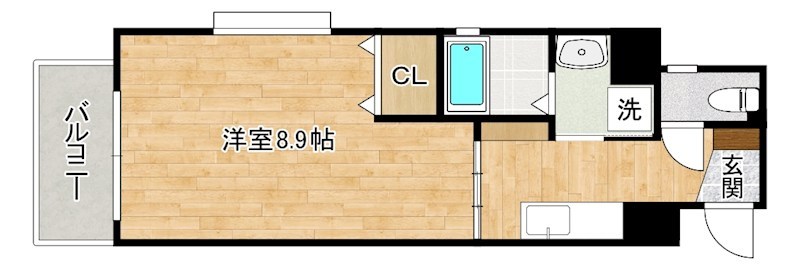 アンシャール   201号室 間取り