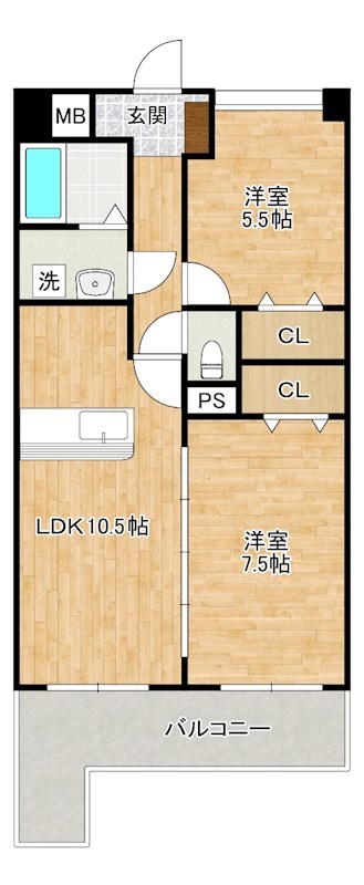 ＬＥＯＮ篠崎 1306号室 間取り