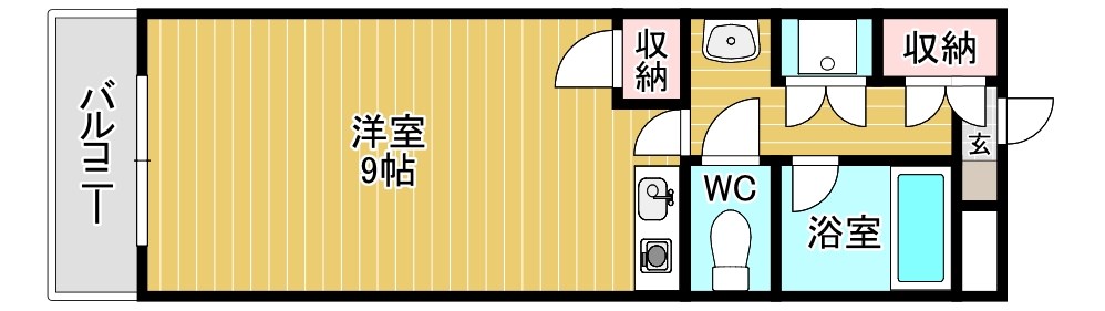 ＴＨＥ　ＧＲＡＮＤＳＴＯＲＹ戸畑vol.2 202号室 間取り