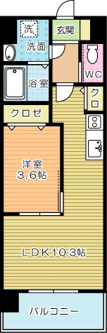 ギャラクシーヴィーラブライト 1006号室 間取り