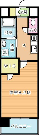 ギャラクシーヴィーラブライト  1303号室 間取り