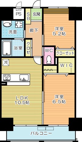 ERUZA　GRANZ　戸畑千防（エルザグランツ戸畑千防） 903号室 間取り
