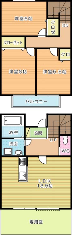 アクロコテージ汐入 107号室 間取り