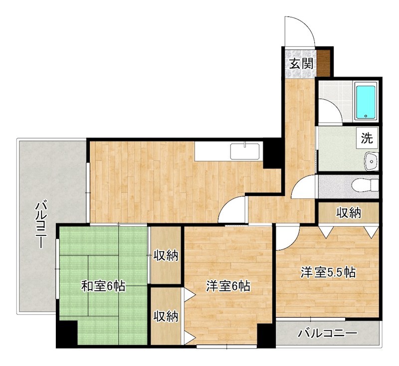ケイジュカンⅠ 304号室 間取り