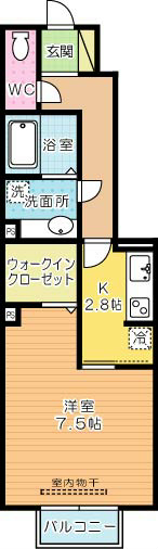 エスペランサ今町 107号室 間取り