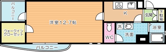 アヴィニールグランデ金田 501号室 間取り