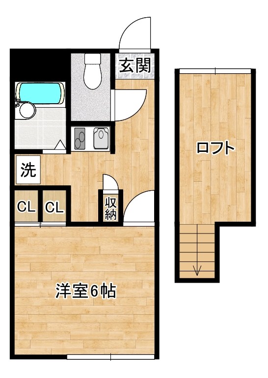 ブリリアント砂津 105号室 間取り