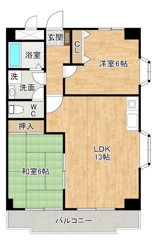 クレベール田町 305号室 間取り