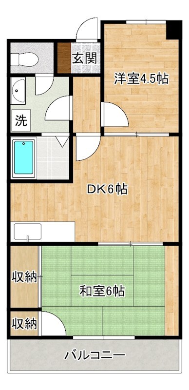 アベニュー21 602号室 間取り